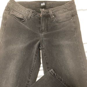 Paige soft washed grey skinny jean